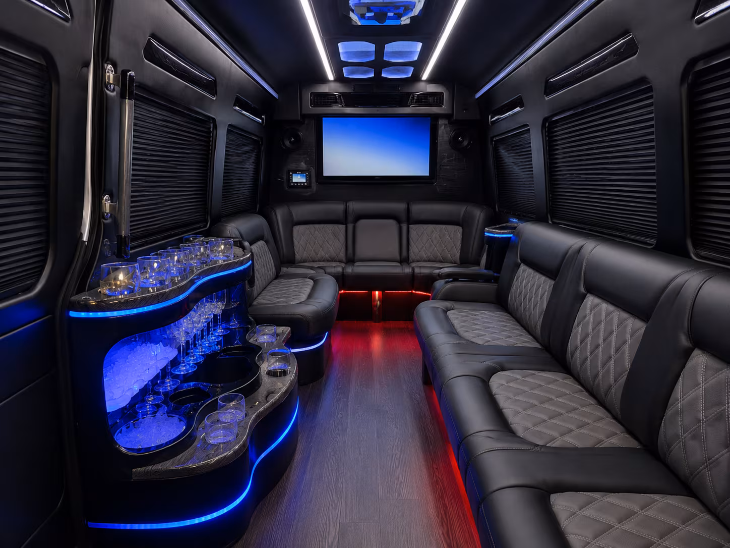 bus rentals for military family ceremonial transportation near corona