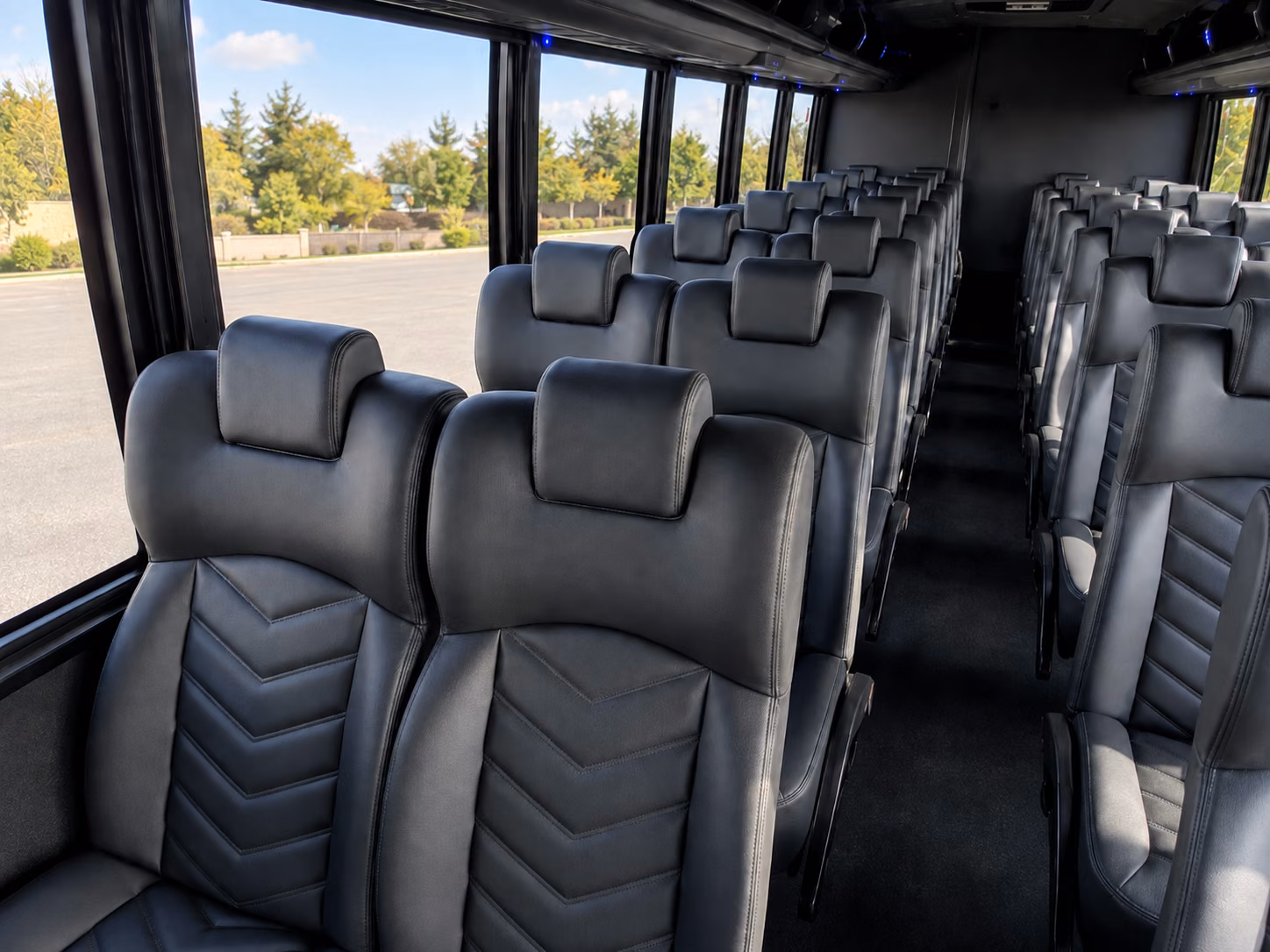 corona 15 passenger minibus inside