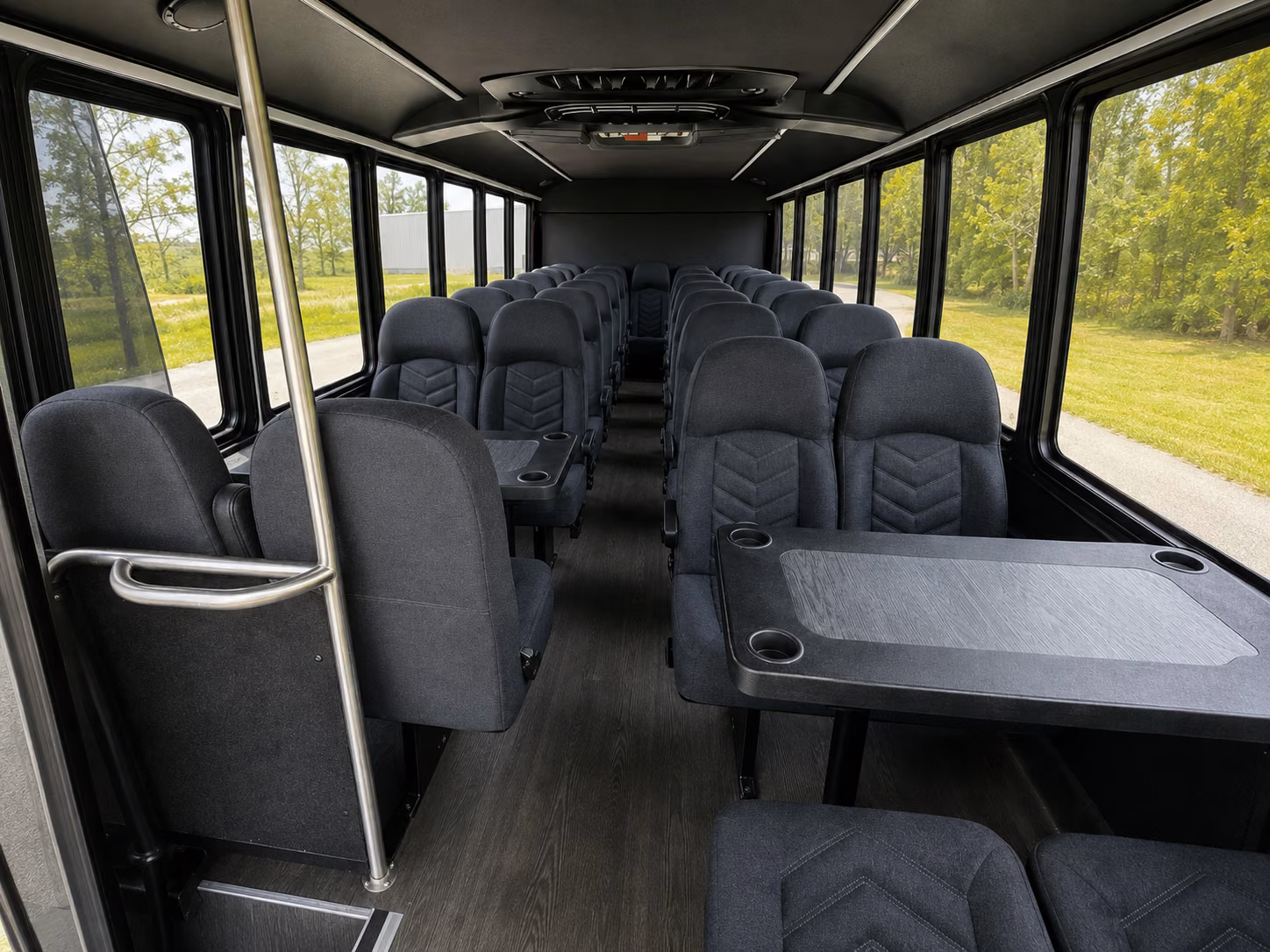 corona 18 passenger minibus interior