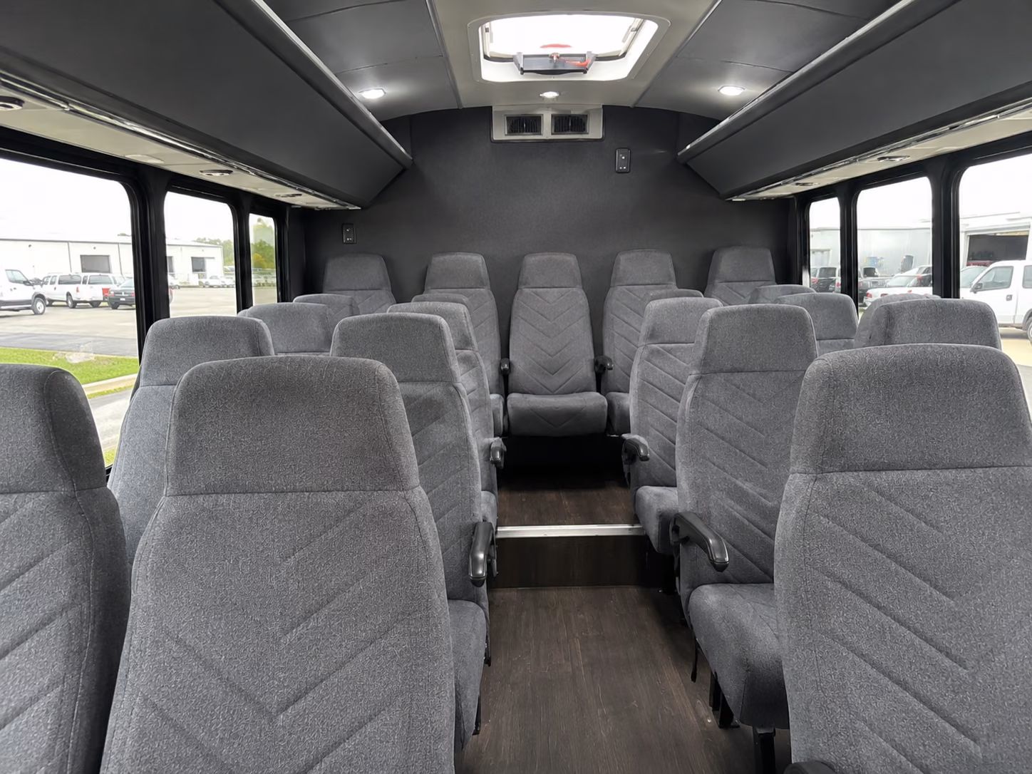 corona 20 passenger minibus inside