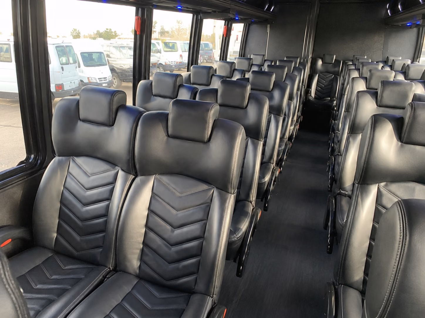 corona 20 passenger minibus interior
