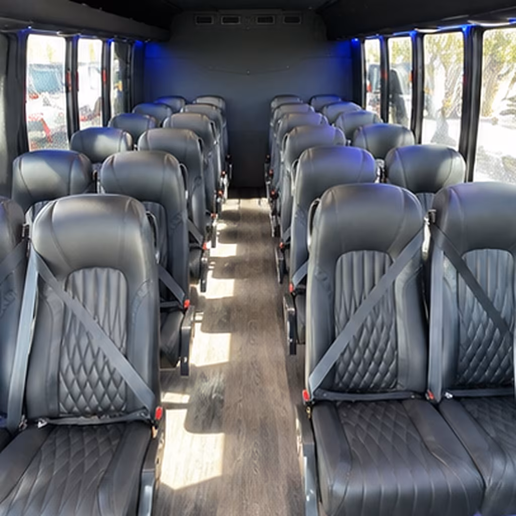 corona 25 passenger minibus inside