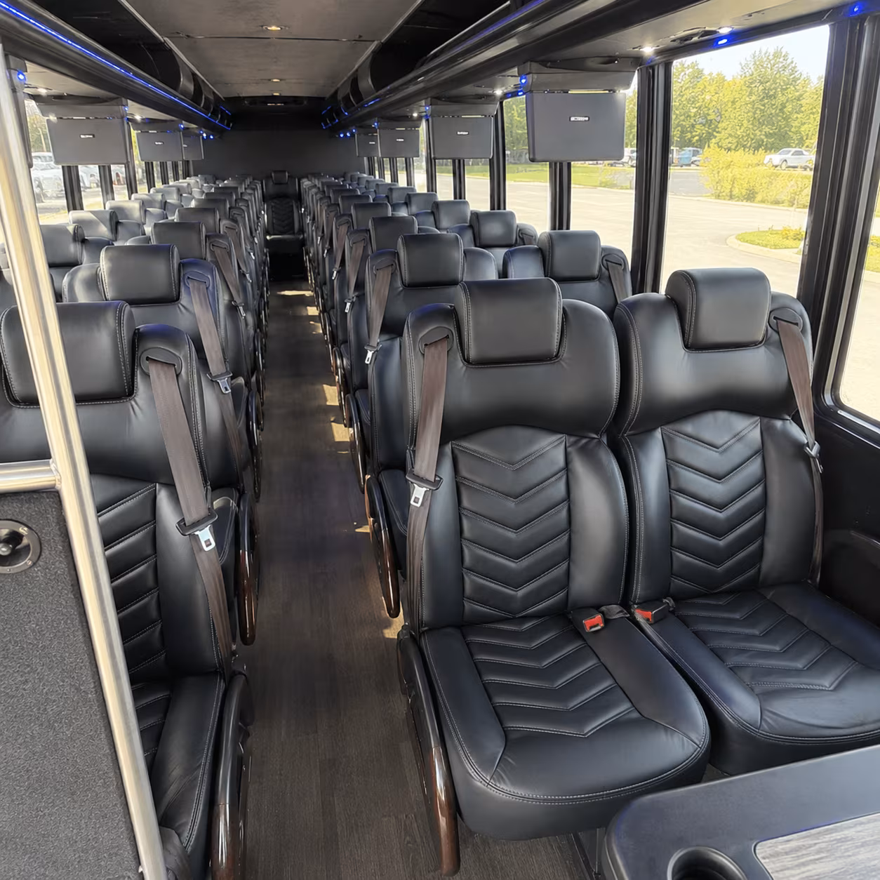corona 28 passenger minibus inside