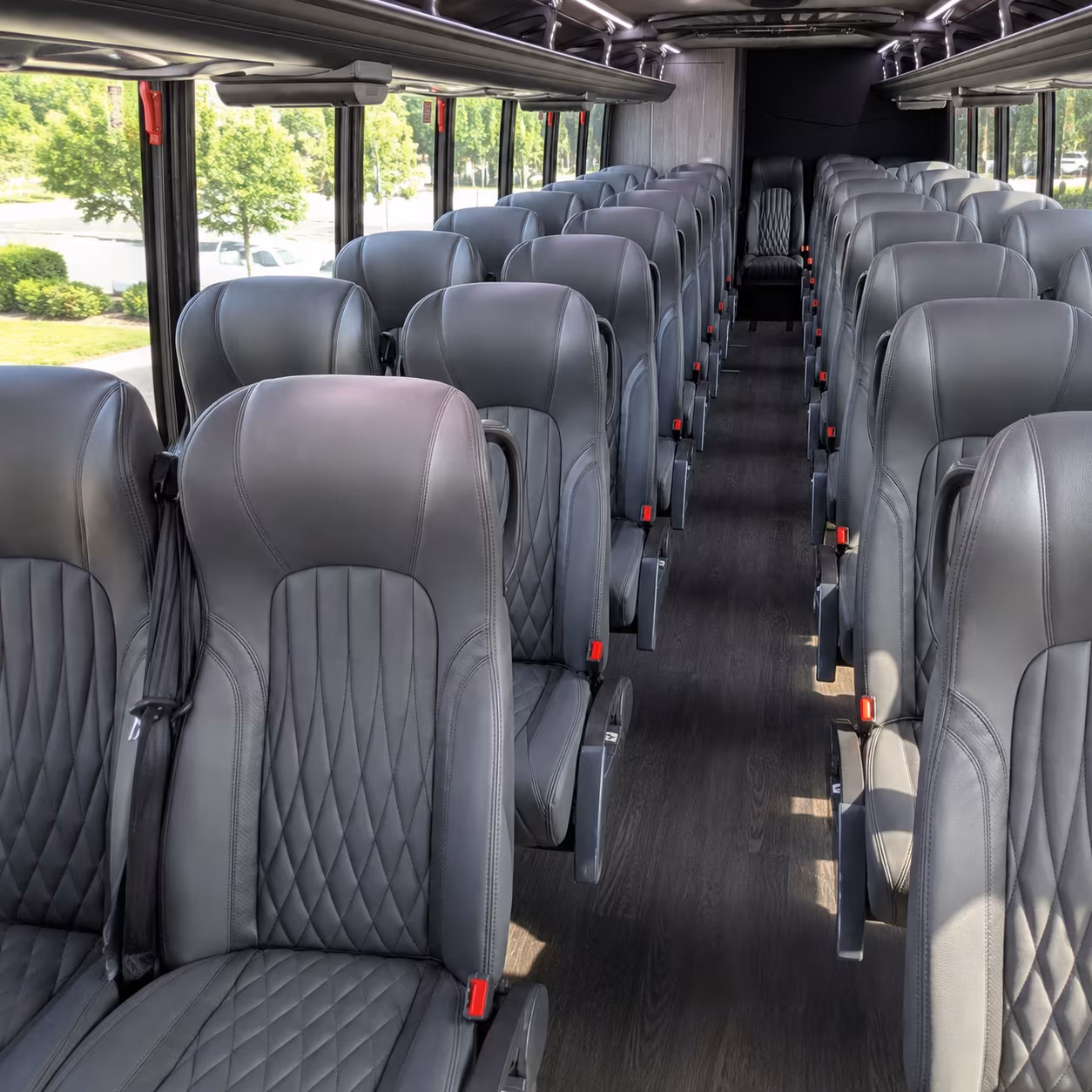corona 28 passenger minibus interior