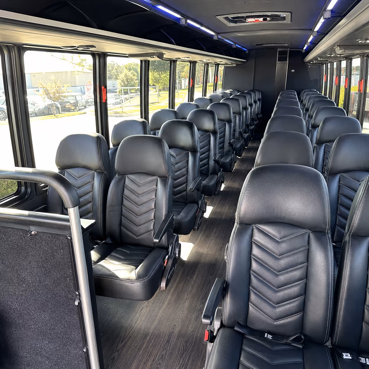 corona 35 passenger minibus inside
