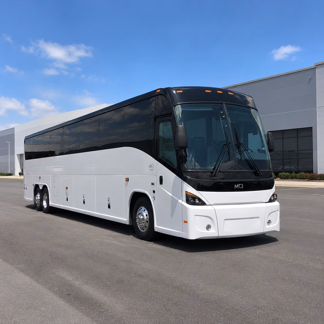 corona 56 passenger charter bus