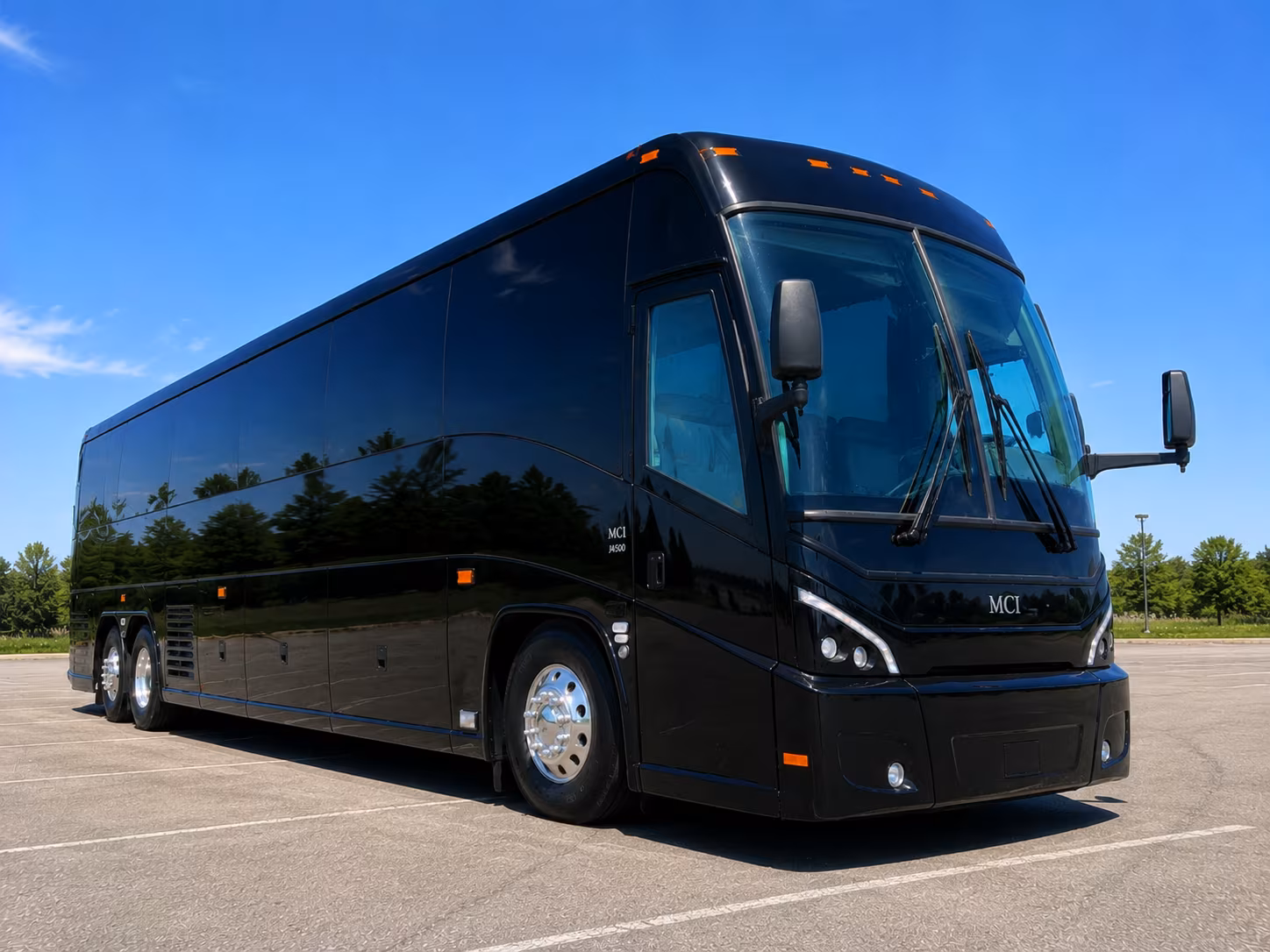 corona bus rental service area