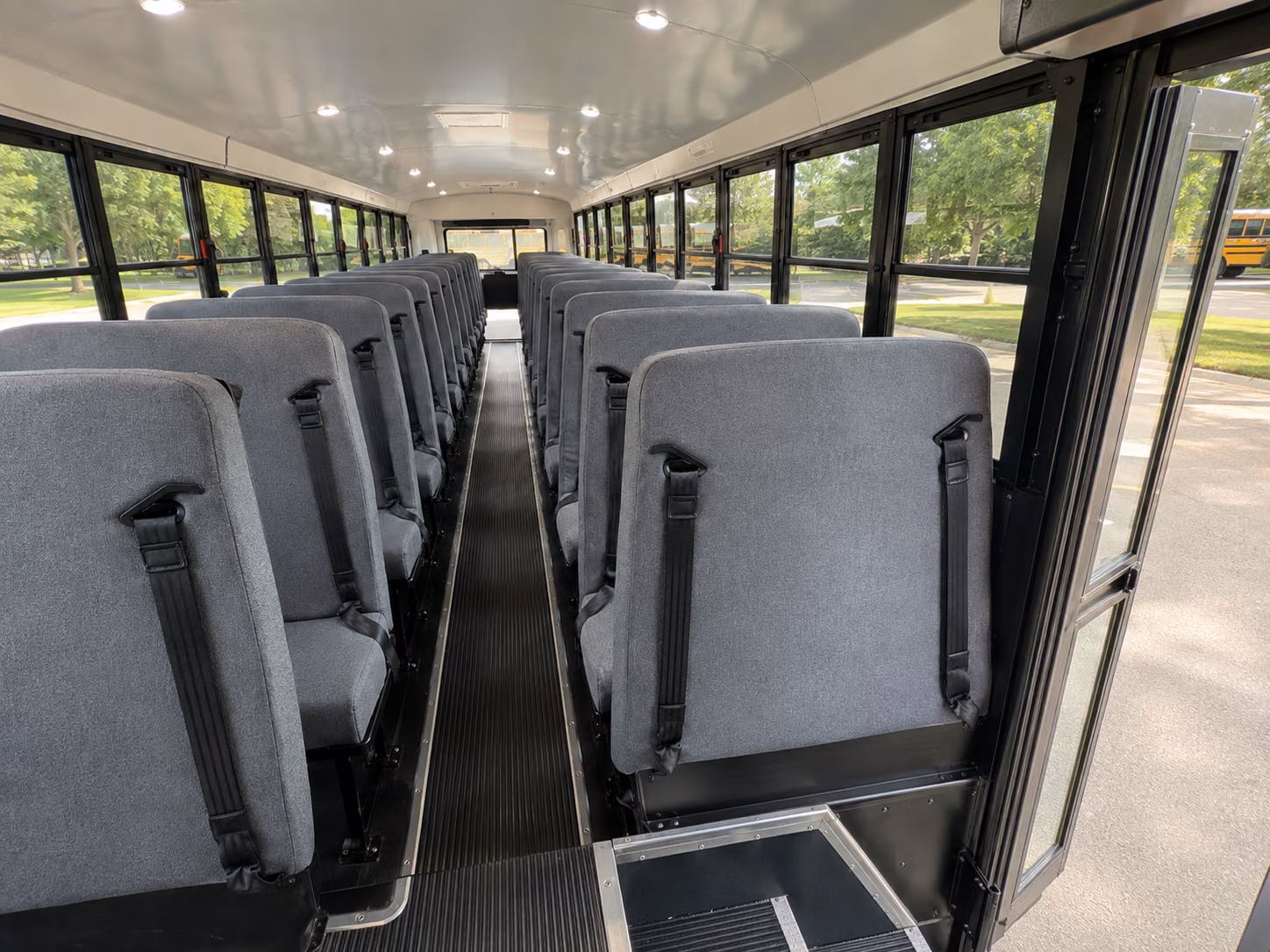 corona school bus interior
