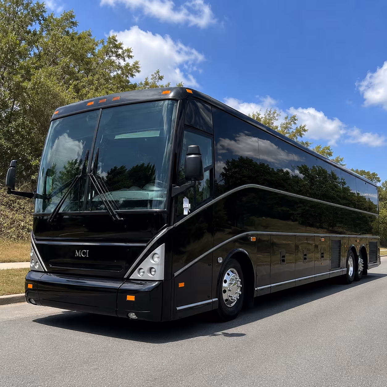 shuttle buses for corona warehouse and distribution center shift changes